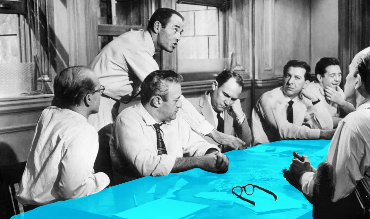 Illustration de jurés en délibération